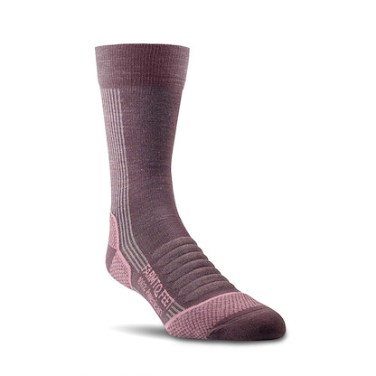 Farm to Feet Unisex American Trail Damascus Light Targeted Cushion Crew Hiking Socks Dewberry - 8985-650