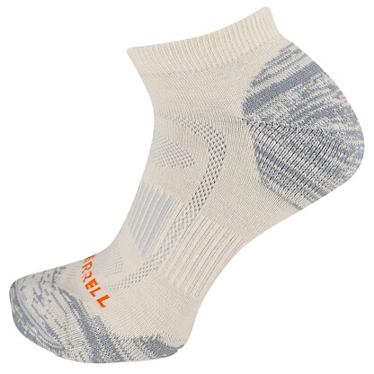 Merrell Unisex Zoned Hiking Low Cut Merino Wool Socks White (1 pair) - MEA33527L1B4001-WHITE