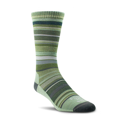 Farm to Feet Women's Ithaca No Cushion Crew Everyday Socks Loden Frost/Dark Shadow - 8982-390