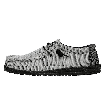 HEY DUDE Shoes Men's Wally Stretch Poly Dark Web - 40024-1GQ