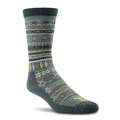 Farm to Feet Women's Hamilton Everyday Light Cushion Crew Socks Green Gables - 9787-101