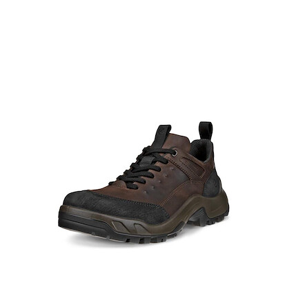 ECCO Men's Offroad Waterproof Shoe Black/Mocha - 82235459325