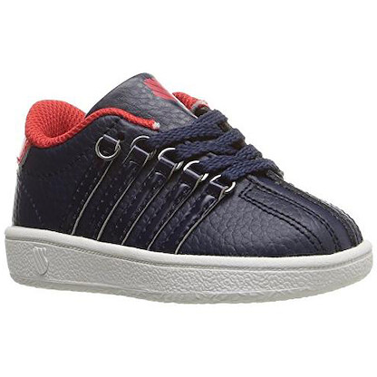 K-Swiss Unisex Big Kids' Classic VN Sneaker Navy/High Risk Red - 83343-449