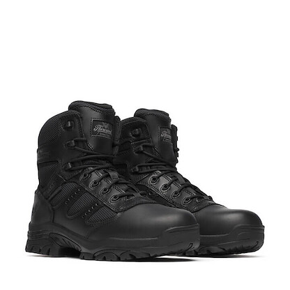Thorogood Men's 6" The Deuce Series Soft Toe Waterproof Tactical Side Zip Work Boot Black - 834-6218