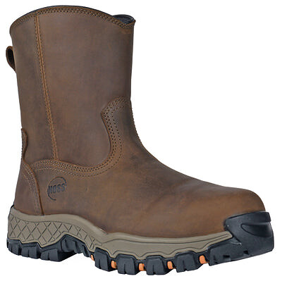 HOSS Men's 8" Recon Side-Zip Composite Toe EH Waterproof Work Boot Brown - 84012