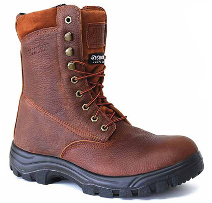 WORK ZONE Men's 8" Steel Toe Waterproof Insulated Work Boot Brown - S852