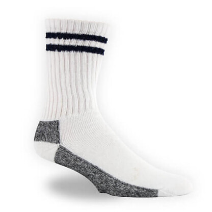 Thorogood Unisex Professional Uniform Crew Socks White (3 pairs) - 888-1006