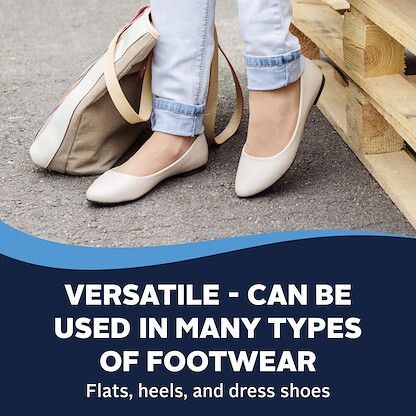 Airplus Gel Heel Liners - Invisigel Cushions for Slippage Prevention, Blister Protection, and Improved Shoe Fit - Ideal for High Heels, Flats, Sneakers, and Dress Shoes (2 Pairs)