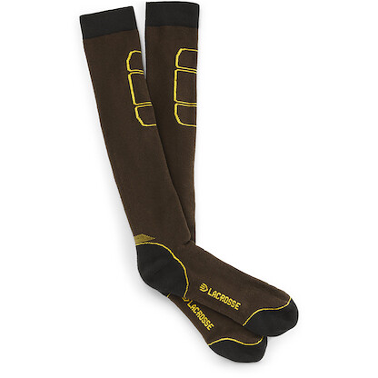 LaCrosse Men's Monarch Midweight Over The Calf Socks Brown/Gold - 913335