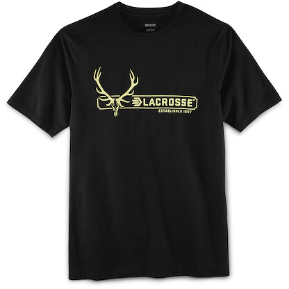 LaCrosse Unsex Elk Tee Black - 918586