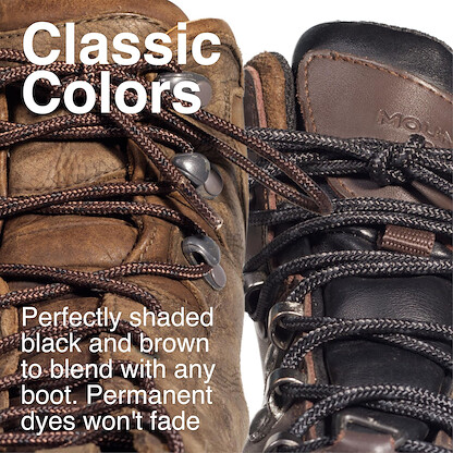 Adventure Andy Unbreakable Boot Laces - (Black, 71" (180cm)) Heavy Duty Boot Laces for Work Boots and Hikers. Tougher Than Kevlar Laces