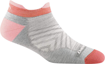 Darn Tough Women's Run No Show Tab Ultra-Lightweight Running Sock Ash - 1047-ASH