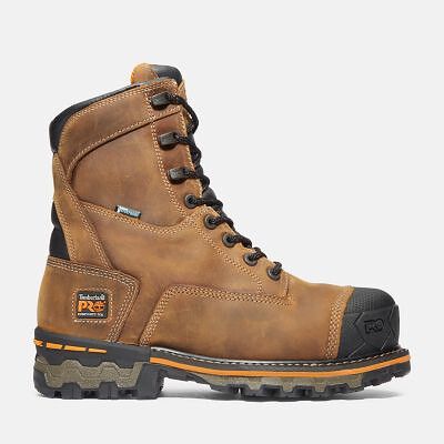 Timberland PRO Men's 8" Boondock Composite Toe Waterproof Work Boot Brown - TB192671214