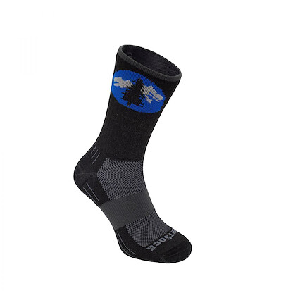 Wrightsock Unisex Escape Crew Double Layer Anti-Blister Socks Black with PCT Logo - 956.0318