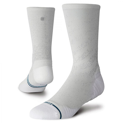 Stance Run Light Crew White MD (US Men's Shoe 6-8.5,