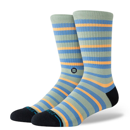 Stance Unisex Brett Crew Socks Light Green - A556A26BRE-LTG