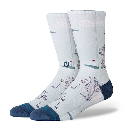 Stance Unisex Players Club Crew Socks Green - A556A26PLA-GRN