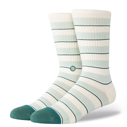 Stance Unisex Striped It Crew Socks Teal - A556A26STR-TEA
