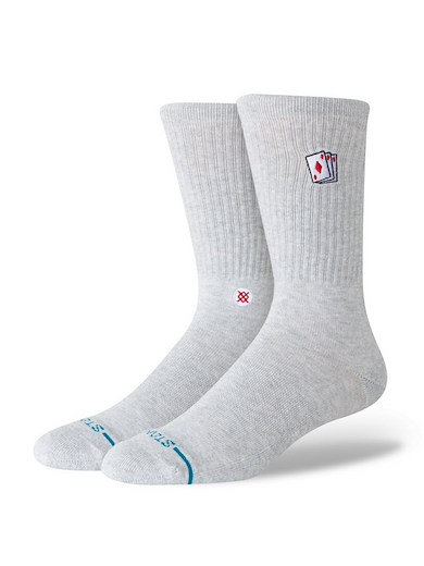Stance Unisex Hit Me Crew Socks Heather Grey - A556C26HIT-HGR