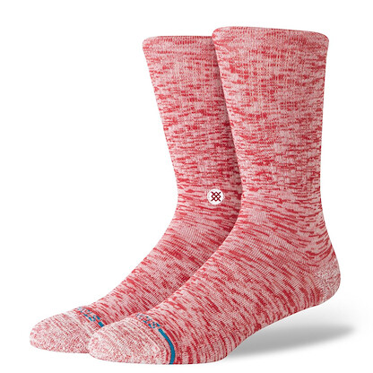 Stance Unisex Slub Crew Socks Red - A556C26SLU-RED