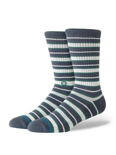 Stance Unisex Signature Stripe Crew Socks Turbulence - A556GC26SS-TUB
