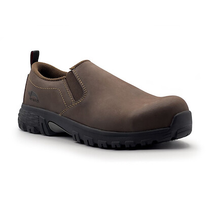 Avenger Women's Flight Slip-On Composite Toe ESD Work Shoe Brown - A7045