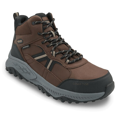 Avenger Men's Summit Trail Mid Brown Composite Toe Work Boot - A7715