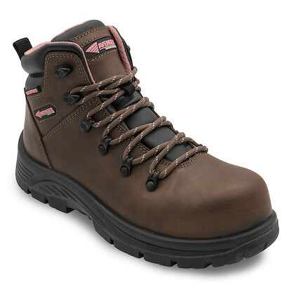 Avenger Women's Framer Lite Mid Brown Composite Toe Work Boots - A8160