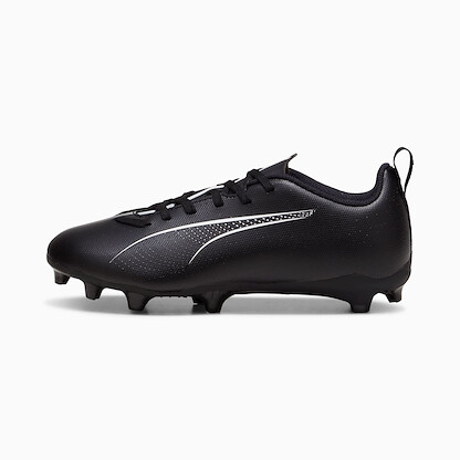 PUMA Unisex Kids' Ultra 5 Play Jr Firm Ground/Artificial Ground Soccer Cleats Puma Black/Puma White - 10769502