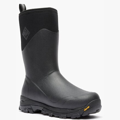 Muck Boot Company Men's Arctic Ice Mid Boot + Vibram Arctic Grip A.T. Black - AVMVA000