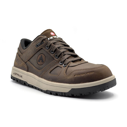 AIRWALK SAFETY Men's Mongo Composite Toe Work Shoe Chocolate Brown - AW5020