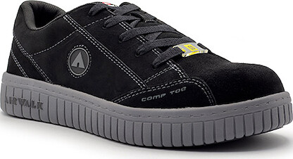 AIRWALK SAFETY Women's Camino Composite Toe SD10 Work Shoe Black/Gray - AW6113