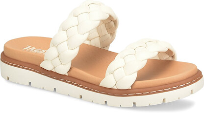 Born Women's Freesia Sandal White (Butter) Full Grain Leather - BR0048101