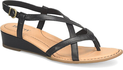 Born Women's Sibyl Sandal Nero (black) Full Grain - BR0055703