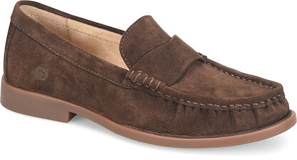 Born Women's Maris Loafer Dark Brown (Castagno) Suede - BR0076609
