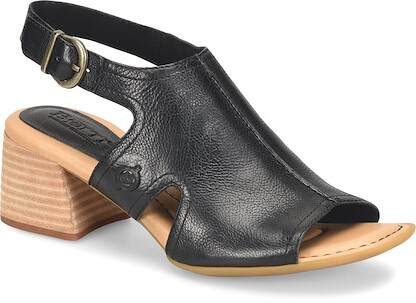 Born Women's Swinton Sandal Black Leather - BR0081603