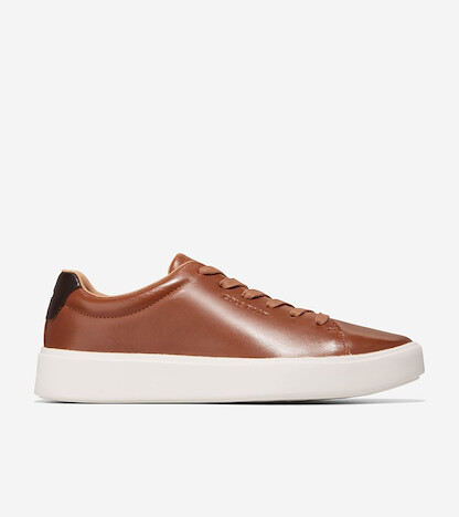 Cole Haan Men's Grand Crosscourt Traveler Sneakers British Tan/Dark Chocolate/Egret - C36657