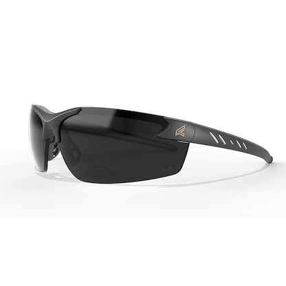 Edge Eyewear Unisex Zorge Safety Glasses Black/Smoke with 2.0 Progressive Magnifier - DZ111-2.0-G2