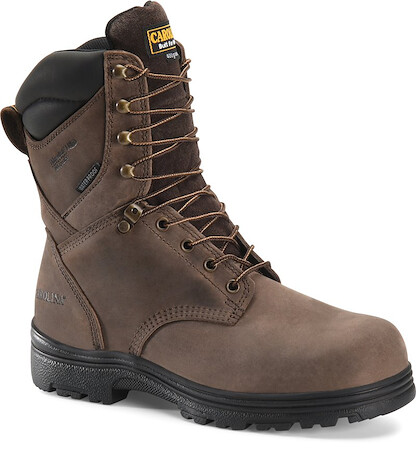 CAROLINA Men's 8" Surveyor Steel Toe Waterproof Insulated Work Boot Dark Brown - CA3534