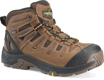 CAROLINA Men's 5" Quadricep Composite Toe EH Waterproof Hiker Work Boot Brown - CA4546