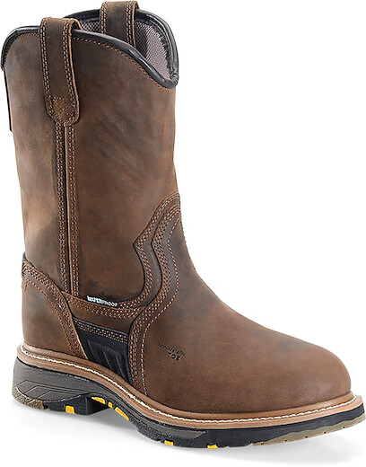 CAROLINA Men's 10" Well X WorkFlex Composite Toe Ranch Wellington Work Boot Dark Brown - CA4559