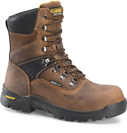 CAROLINA Men's 8" Cathode Composite Toe Waterproof Work Boot brown - CA5589