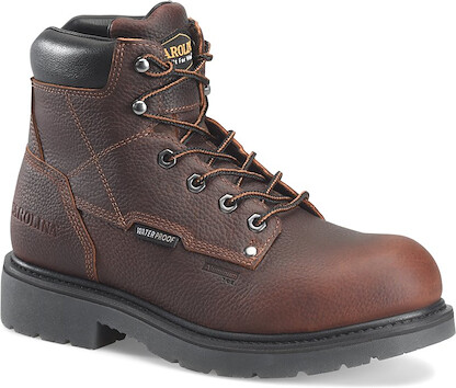 CAROLINA Men’s 6” D2ICE Aluminum Toe Waterproof DICE Work Boot Brown - CA6511