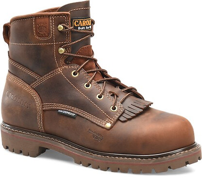 CAROLINA Men's 28 Series 6" Composite Toe Waterproof Work Boots Medium Brown - CA7528