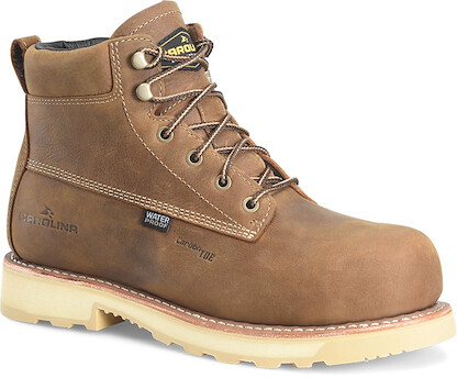 Carolina Men's 6" Carbon Composite Toe Waterproof Work Boot Dark Tan
