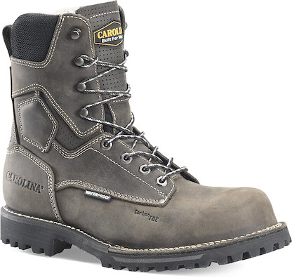 CAROLINA Men's 8" Pitstop Composite Toe Waterproof Work Boot Gray - CA8532