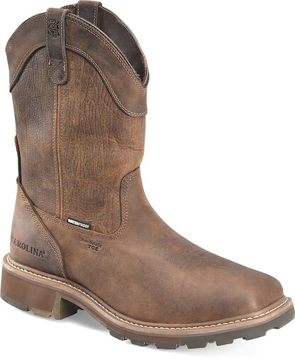 CAROLINA Men's 11" Girder Composite Toe Waterproof Roper Pull On Work Boot Dark Brown - CA8540