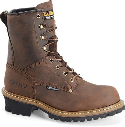 CAROLINA Men's 8" Elm Soft Toe Waterproof Logger Work Boot Brown - 
CA8821