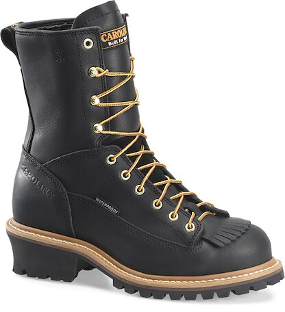CAROLINA Men's 8" Spruce Steel Toe Waterproof Logger Work Boot Black - CA9825