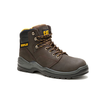 CATERPILLAR WORK Men's Stiver Soft Toe Slip Resistant Work Boot Brown - P51088